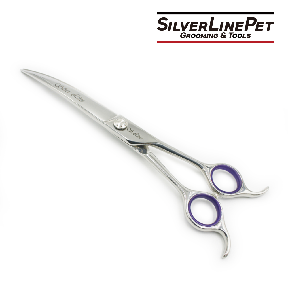 SilverLine [UBC] Sawtooth Curved Scissors – 8”