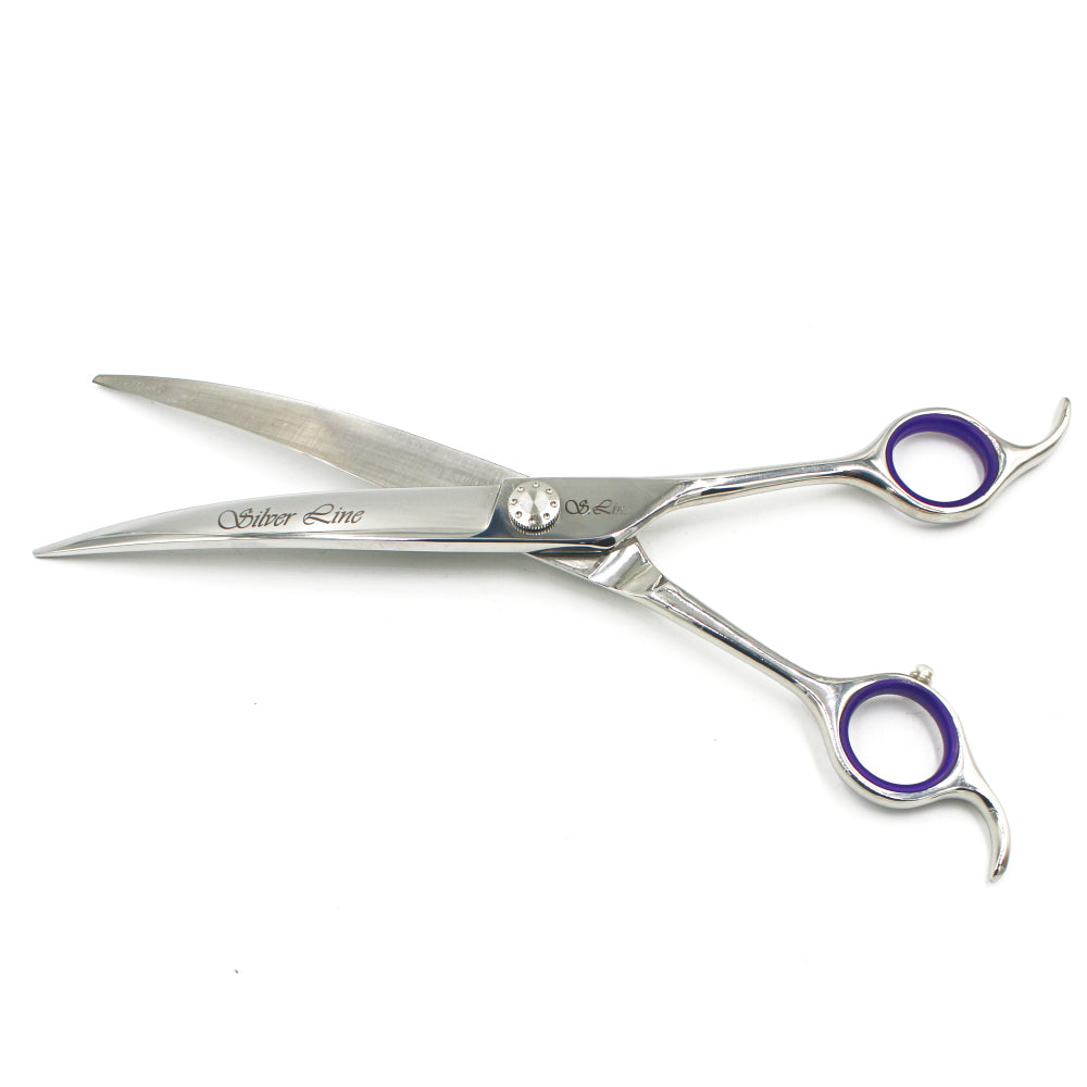 SilverLine [UBC] Sawtooth Curved Scissors – 8”